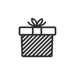 Gift Box - vector icon.