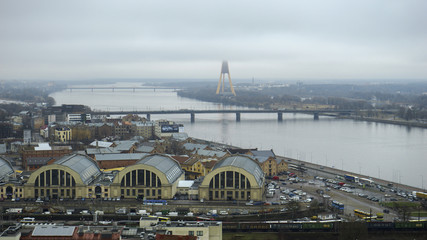 Europe  Latvia    Riga        Tourist places  Vacations  cityscape   Streets