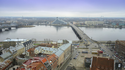 Europe  Latvia    Riga        Tourist places  Vacations  cityscape   Streets