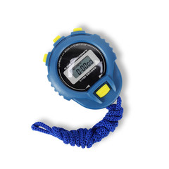 Sports equipment - Blue Stopwatch. Isolated