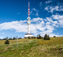 Obraz premium Praded hill in Jeseniky mountains in Czech republic