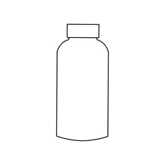 plastic blank bottle with cap packaging