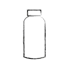 plastic blank bottle with cap packaging
