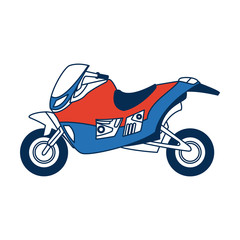 racing motorcycle speed extreme action motor side view