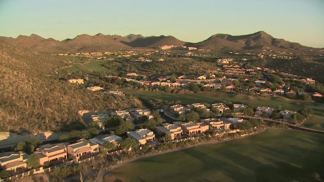 Aerial View of Starr Pass Resort in Tucson,  Arizona