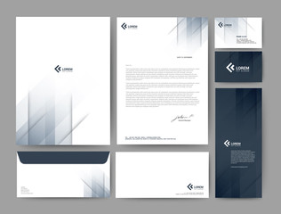 Branding identity template corporate company design, Set for business hotel, resort, spa, luxury premium logo, vector illustration