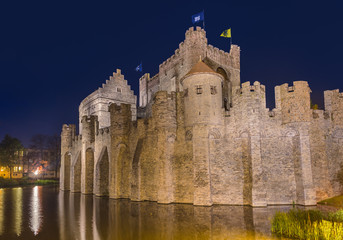 Gravensteen castle in Gent - Belgium