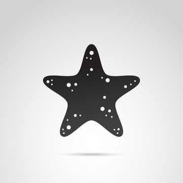 Starfish vector icon.