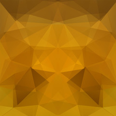 Abstract background consisting of beige, brown, yellow triangles. Geometric design for business presentations or web template banner flyer. Vector illustration