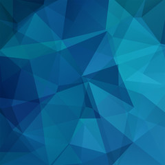 Abstract blue mosaic background. Triangle geometric background. Design elements. Vector illustration