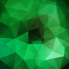 Abstract polygonal vector background. Green geometric vector illustration. Creative design template.