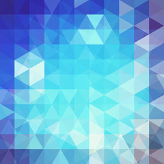 Abstract geometric style blue background. Vector illustration