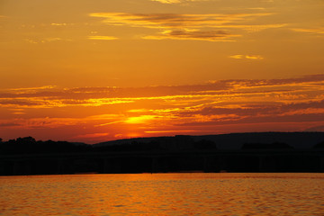 River sunset