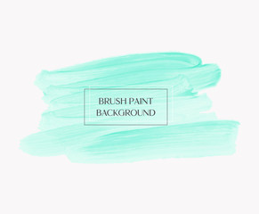 Logo brush painted  abstract background design illustration vector over square frame. Perfect watercolor design for headline, logo and sale banner. 