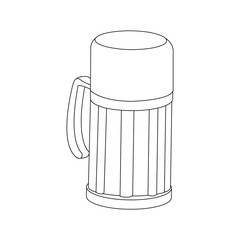 thermo flask bottle beverage handle object