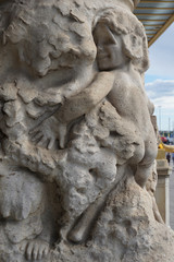 Naklejka premium Statue théatre Stocckholm
