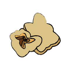 popcorn food delicious grain one flat icon
