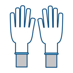 Medical gloves isolated