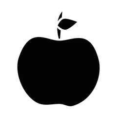 apple fruit icon over white background vector illustration