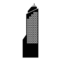 city building icon over white background vector illustration