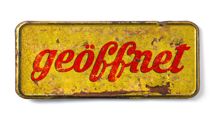 Altes Stylisches Schild