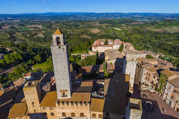 Fototapeta na wymiar San Gimignano medieval town in Tuscany Italy