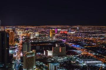 Foto auf Acrylglas Stadt Las Vegas in der Hauptstadt Nevada des Glücksspiels und des Spaßes © DD25