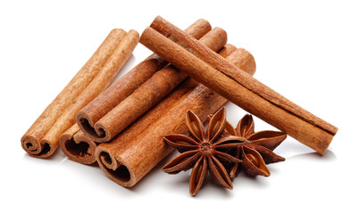 Cinnamon sticks with star anise