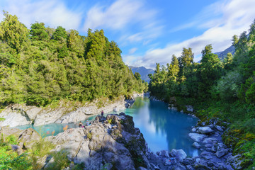 Fototapeta na wymiar Beautiful scenery of Hokitika Gorge Scenic Reserve , Hokitika , South Island of New Zealand