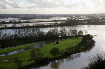Inondation de la Loire, fleuve français
