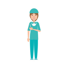 Obraz premium Cute doctor cartoon