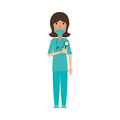 Fototapeta premium Cute doctor cartoon