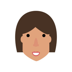 Woman face cartoon