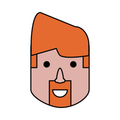 Man face cartoon
