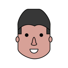 Man face cartoon