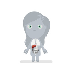 Human body anatomy vector illustration