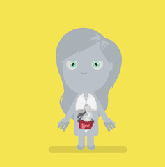 Human body anatomy vector illustration