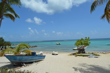 Fototapeta na wymiar plage Saint François Guadeloupe