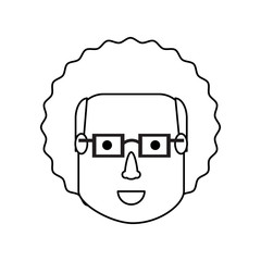 Man face cartoon