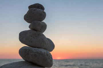 Stone tower by the beach