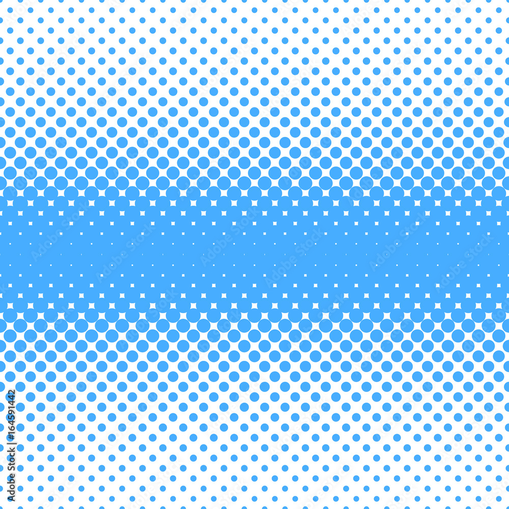 Poster geometric halftone dot pattern background - vector graphic design from circles in varying sizes