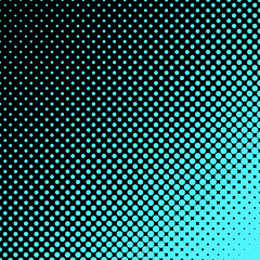 Geometric halftone dot pattern background - vector graphic design from circles