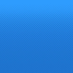 Blue halftone dot pattern background - vector design from circles in varying sizes