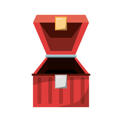 Fisherman box isolated