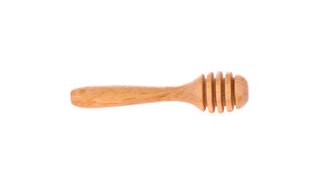 honey dipper on white background