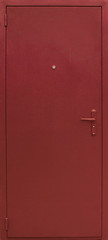 Entrance door (Layout of a colored metal door)