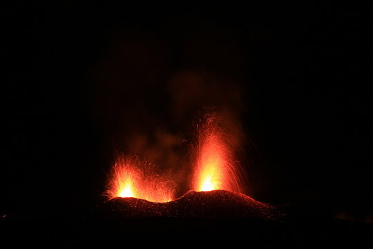 Eruption du piton de la fournaise de juillet 2017