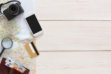 Travel planning and technologies concept