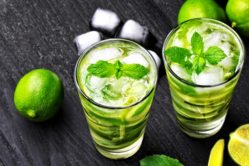 Summer mojito cocktail