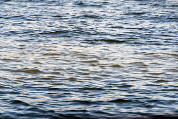 Water surface at river